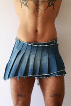 Load image into Gallery viewer, Denim Pleated Wrap Skirt
