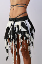 Load image into Gallery viewer, Black &amp; White Wrap Skirt
