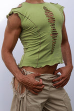 Load image into Gallery viewer, Green Ripped Tee
