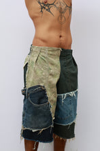 Load image into Gallery viewer, Distressed Patchwork Jorts
