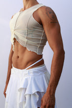 Load image into Gallery viewer, Light Beige Mesh Tank Top
