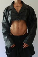 Load image into Gallery viewer, Crop Faux Leather Jacket

