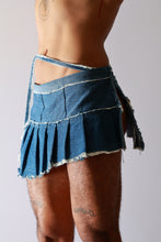 Load image into Gallery viewer, Denim Wrap Mini Skirt

