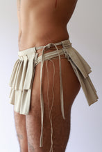 Load image into Gallery viewer, Beige Pleated Mini Skirt
