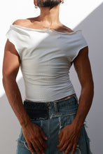 Load image into Gallery viewer, Cow Neck Pinstripe Top
