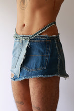 Load image into Gallery viewer, Denim Mini Wrap Skirt
