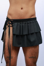 Load image into Gallery viewer, Ónix Pleated Mini skirt
