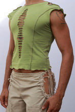 Load image into Gallery viewer, Green Ripped Tee
