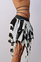 Load image into Gallery viewer, Black &amp; White Wrap Skirt

