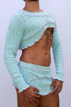 Load image into Gallery viewer, Aqua Reworked Sweater
