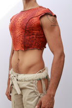 Load image into Gallery viewer, Red Animal Print Crop Top
