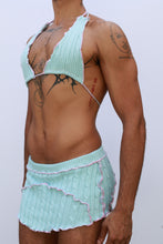 Load image into Gallery viewer, Aqua Triangle Halter Top
