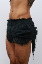 Load image into Gallery viewer, Ónix Distressed Mini Skirt
