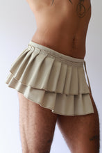 Load image into Gallery viewer, Beige Pleated Mini Skirt
