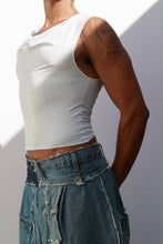 Load image into Gallery viewer, Cow Neck Pinstripe Top
