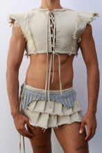 Load image into Gallery viewer, Arquetipo Beige Crop Top
