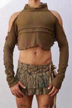 Load image into Gallery viewer, Combat Sleeve Crop Top
