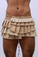 Load image into Gallery viewer, Acordeón Beige Wrap Skirt

