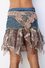 Load image into Gallery viewer, Denim Patchwork Skirt

