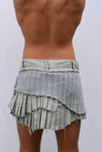 Load image into Gallery viewer, Upcycled Knit Patchwork Pleated Skirt
