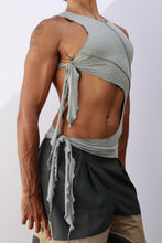Load image into Gallery viewer, Gray Tie Tank Top
