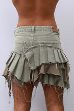 Load image into Gallery viewer, Reworked Pleated Mini Skirt
