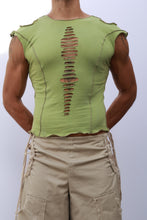 Load image into Gallery viewer, Green Ripped Tee
