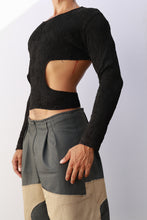 Load image into Gallery viewer, Black Rework Sweater

