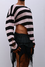 Load image into Gallery viewer, Black &amp; Pink Reworked Sweater
