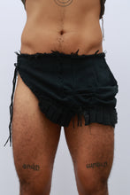 Load image into Gallery viewer, Ónix Distressed Mini Skirt
