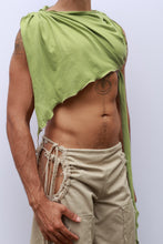 Load image into Gallery viewer, Green Asymmetric Crop Top
