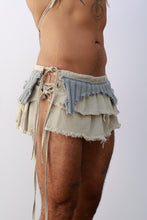 Load image into Gallery viewer, Beige &amp; Gray Pleated Skirt
