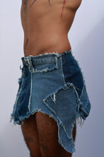 Load image into Gallery viewer, Denim Patchwork Mini Skirt
