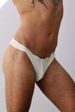 Load image into Gallery viewer, White Ribbed Knit Underwear
