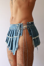 Load image into Gallery viewer, Denim Pleated Skirt
