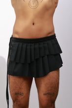 Load image into Gallery viewer, Black Pleated Layers Skirt
