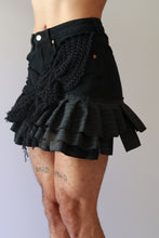 Load image into Gallery viewer, Reworked Pleated Mini Skirt
