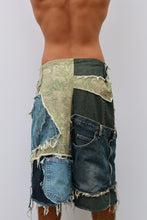 Load image into Gallery viewer, Distressed Patchwork Jorts
