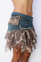 Load image into Gallery viewer, Denim Patchwork Skirt
