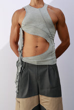 Load image into Gallery viewer, Gray Tie Tank Top
