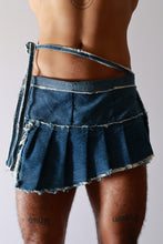 Load image into Gallery viewer, Denim Wrap Mini Skirt
