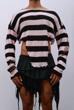 Load image into Gallery viewer, Black &amp; Pink Reworked Sweater
