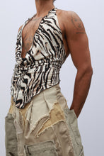 Load image into Gallery viewer, Zebra Halter Top
