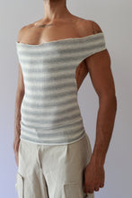 Load image into Gallery viewer, Off The Shoulder Stripe Top
